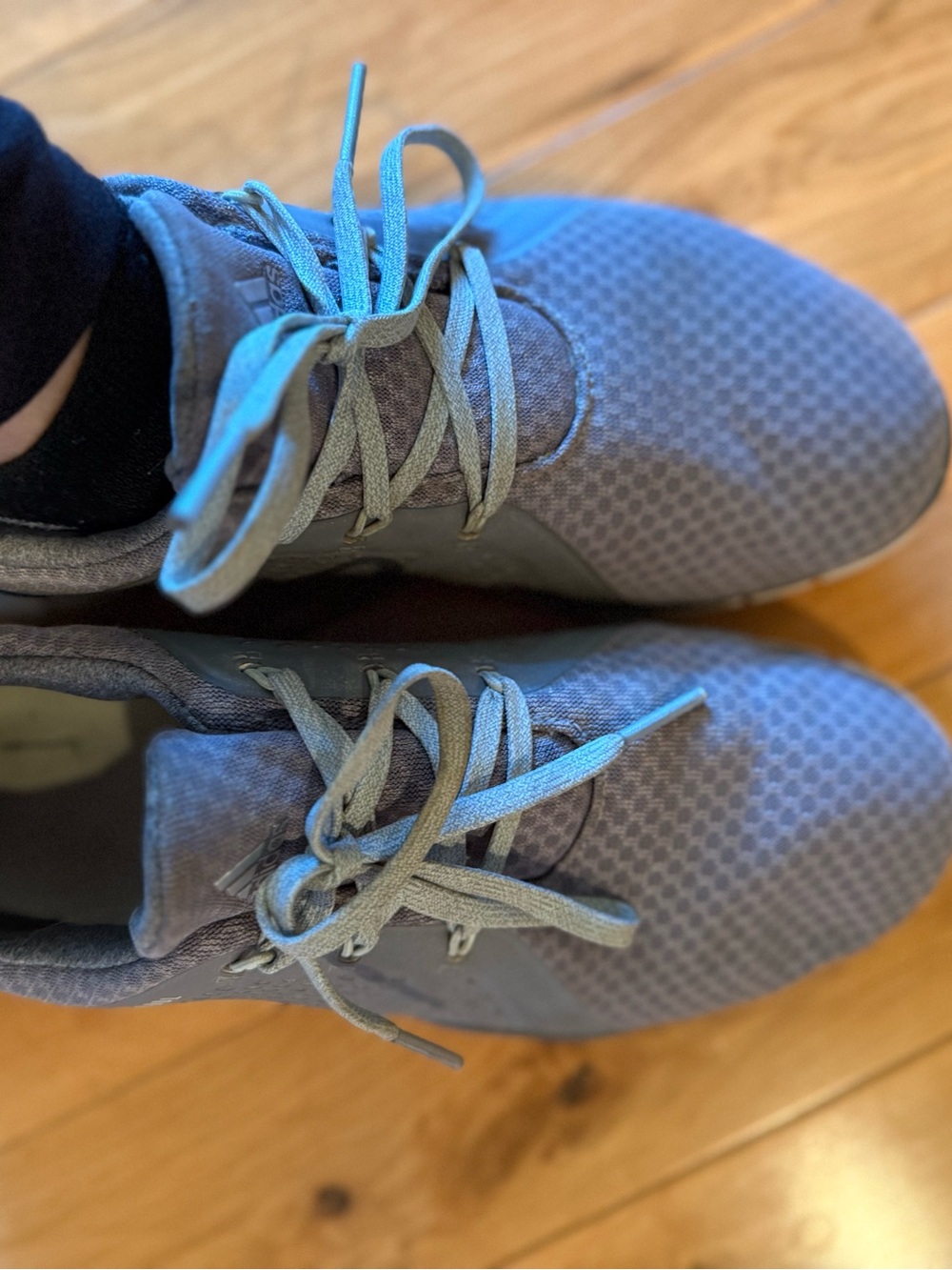 Golf Light gray/ mint green laces Mesh Athletic Sneakers